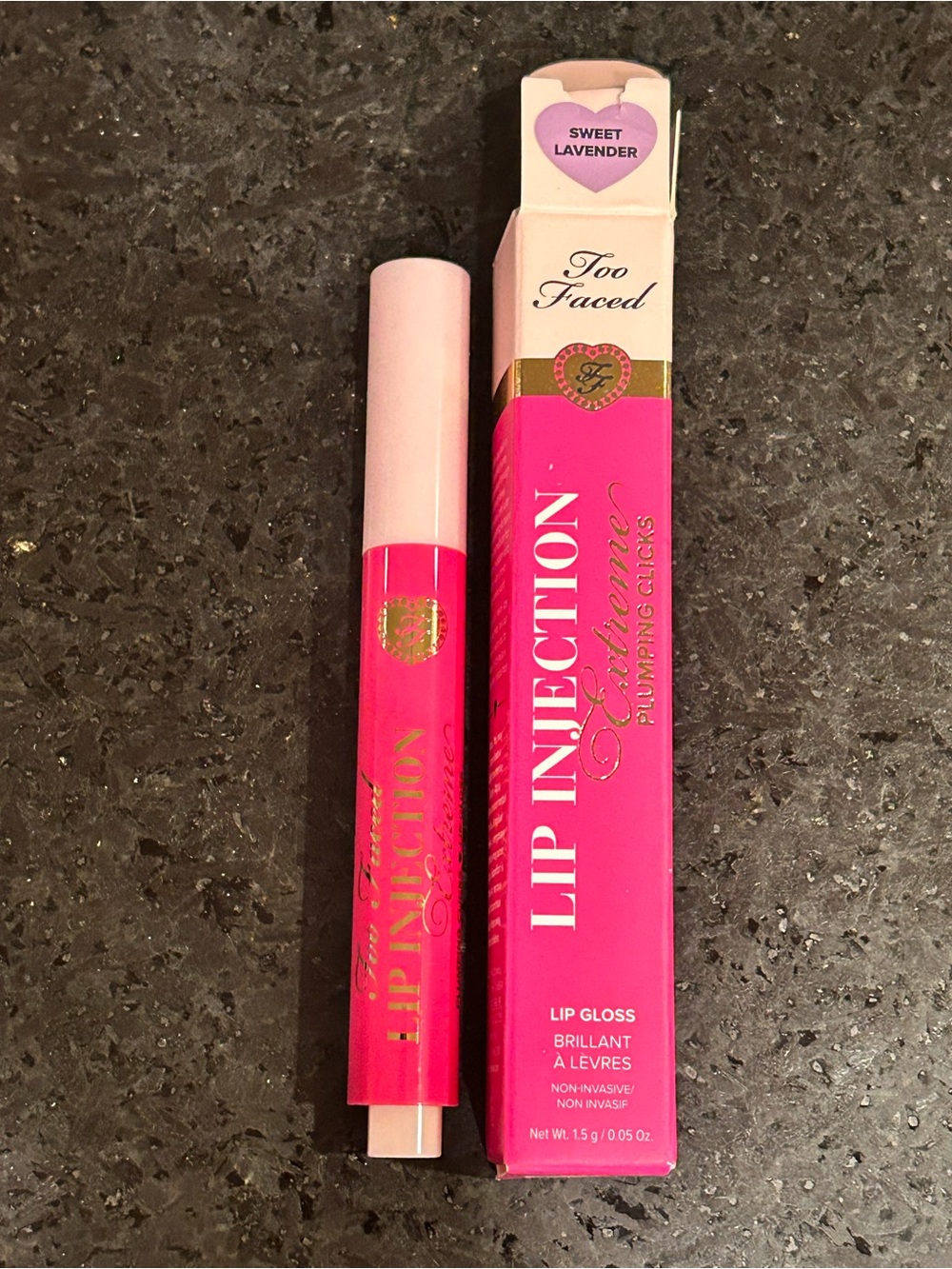 Too Faced Lip Injection Extreme Plumping Clicks Sweet Lavender 1.5g NIB